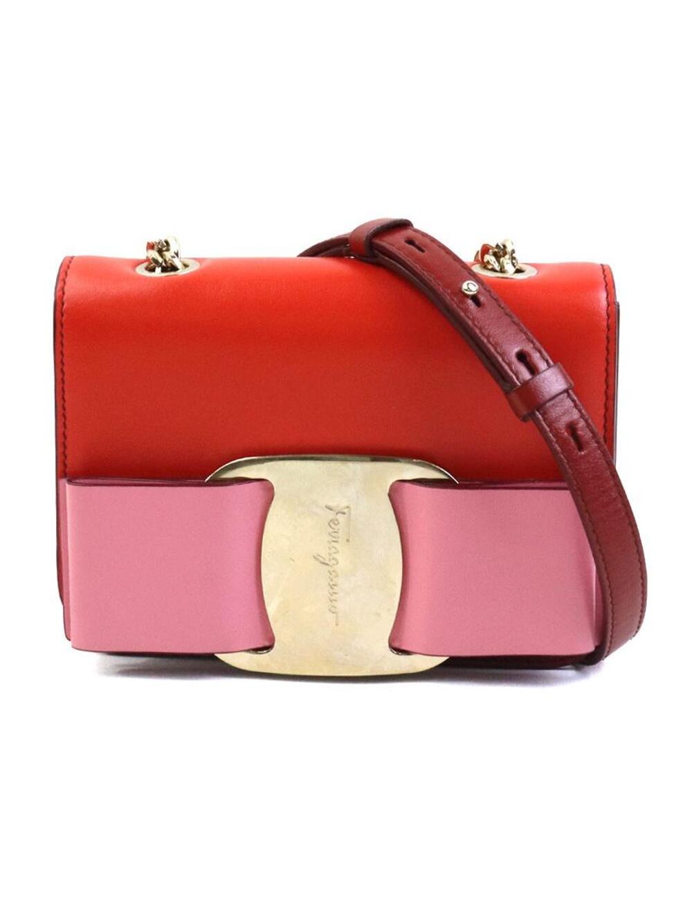 Auth Salvatore Ferragamo Vara Ribbon #372202S37B